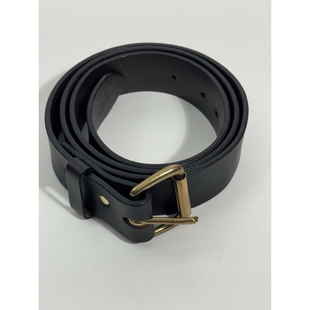 Filson Men's Size 42 Dark Brown Genuine Bridle Leather Belt